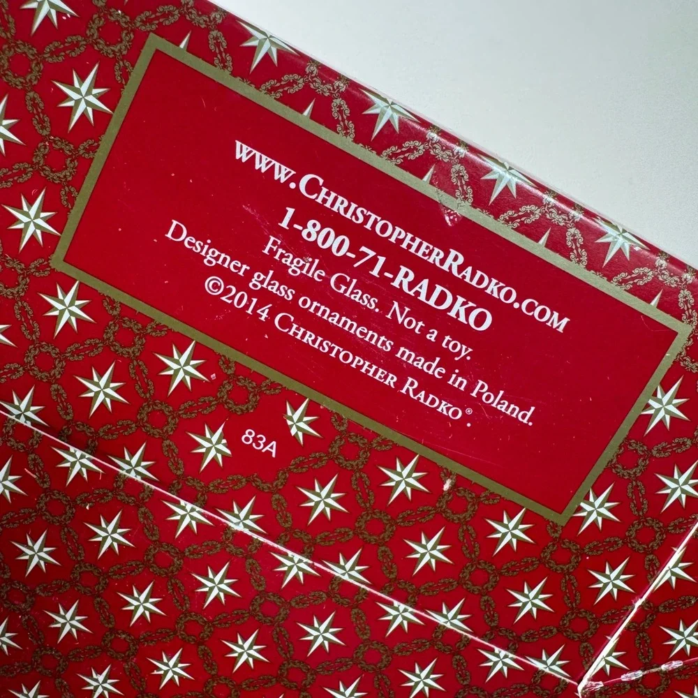 Christopher Radko - Ruby Sleighride #1017909 Red Sleigh Stacked With Presents‎
